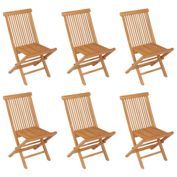 7-tlg. Garten-Essgruppe Massivholz Teak