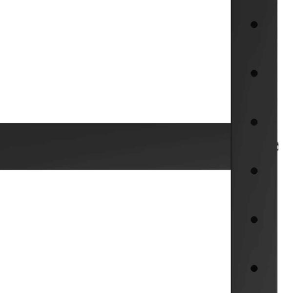 Werkbankgestell Metall 120x57x79 cm Schwarz und Rot
