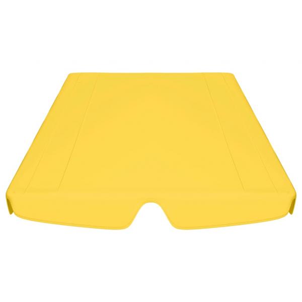 Ersatzdach für Hollywoodschaukel Gelb 188/168x145/110 cm
