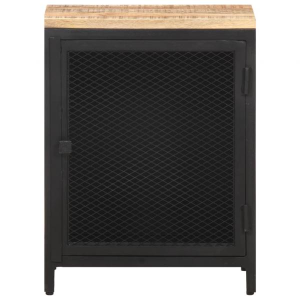 Nachttisch 40x30x53 cm Raues Mango-Massivholz