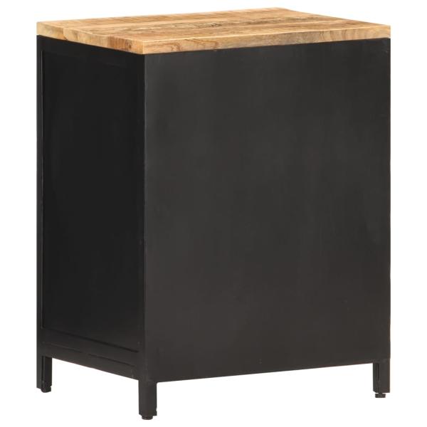 Nachttisch 40x30x53 cm Raues Mango-Massivholz