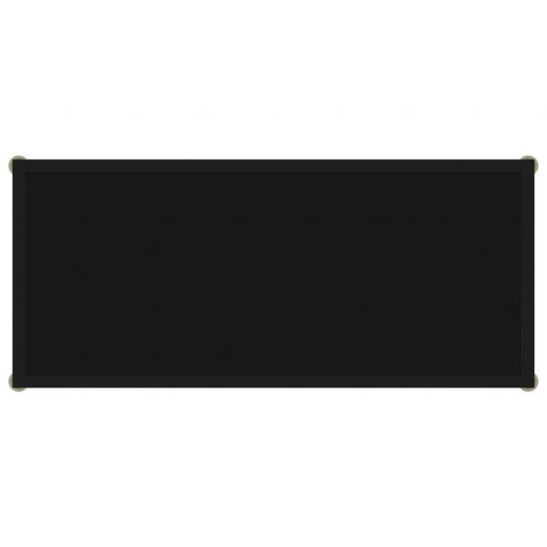 Konsolentisch Schwarz 80x35x75 cm Hartglas
