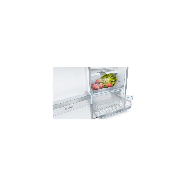 Bosch KSV36AIDP Serie 6 Standkühlschrank, 60 cm breit, 346 L, LED Beleuchtung, SuperKühlen, Edelstahl mit Antifingerprint