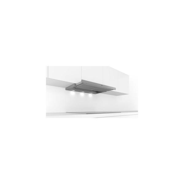 Bosch DFL094A51 EEK: A Flachschirmhaube, 90cm breit, Ab-/Umluft, EcoSilence Drive, Intensivstufe, silbermetallic