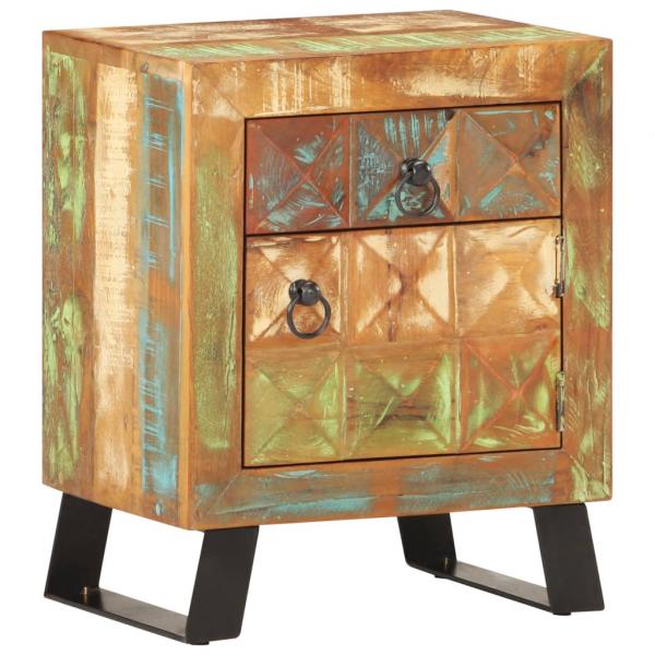 Nachttisch 40x30x50 cm Recyceltes Massivholz