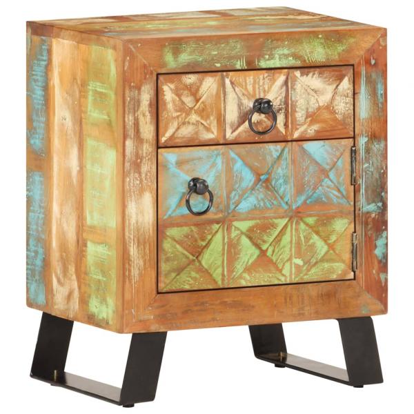 Nachttisch 40x30x50 cm Recyceltes Massivholz