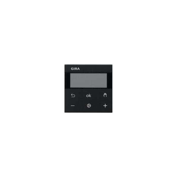 ARDEBO.de Gira 5393005 System 3000 Raumtemperaturregler Display, System 55, schwarz matt