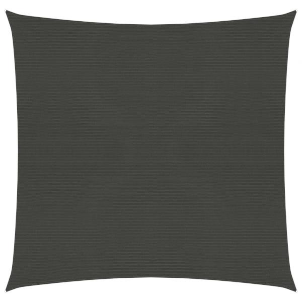 ARDEBO.de - Sonnensegel 160 g/m² Anthrazit 5x5 m HDPE 