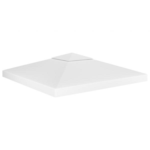 ARDEBO.de - Pavillon-Dachplane mit Kaminabzug 310 g/m² 3x3 m Weiß