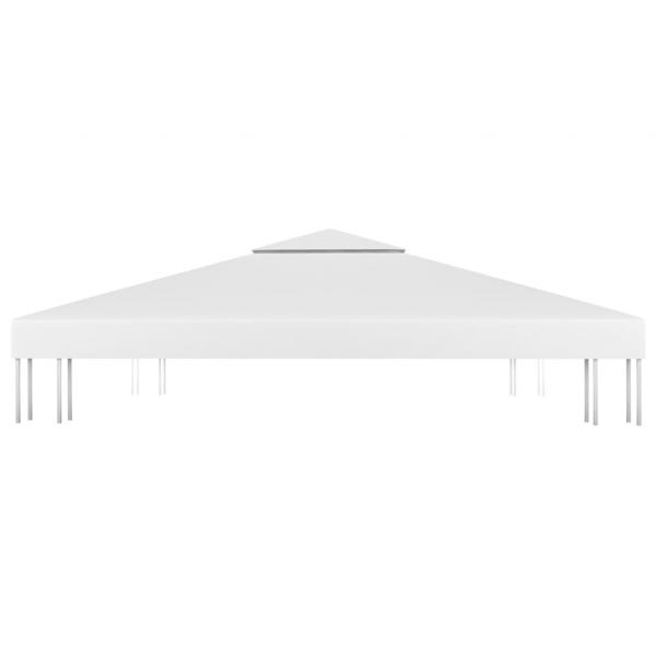 Pavillon-Dachplane mit Kaminabzug 310 g/m² 3x3 m Weiß
