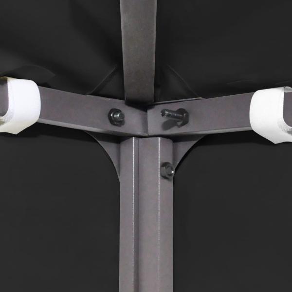 Pavillondach 270 g/m² 4x3 m Schwarz