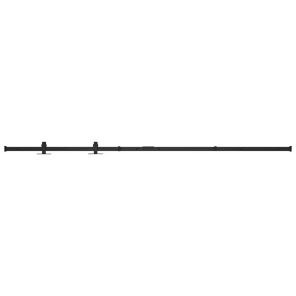 Mini Schiebetürbeschlag Set für Schranktüren Carbonstahl 183 cm