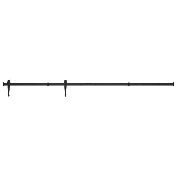Mini Schiebetürbeschlag Set für Schranktüren Carbonstahl 183 cm