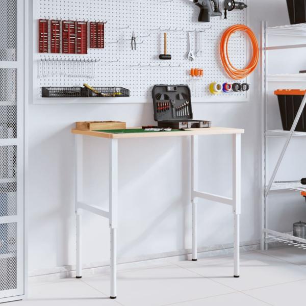 Werkbankgestell Verstellbar 2 Stk. Metall 55x(69-95,5) cm Grau