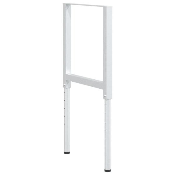Werkbankgestell Verstellbar 2 Stk. Metall 55x(69-95,5) cm Grau