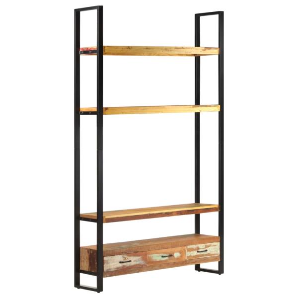 ARDEBO.de - Bücherregal 118x30x200 cm Massives Altholz