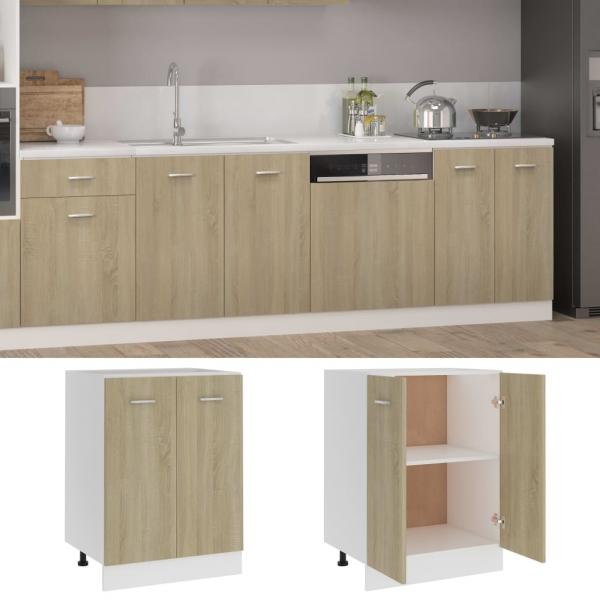 Unterschrank Sonoma-Eiche 60x46x81,5 cm Holzwerkstoff