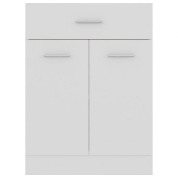 Schubunterschrank Weiß 60x46x81,5 cm Holzwerkstoff