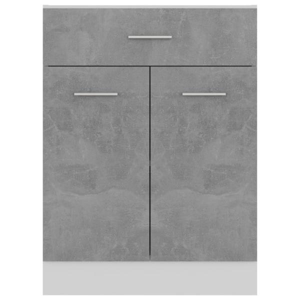 Schubunterschrank Betongrau 60x46x81,5 cm Holzwerkstoff