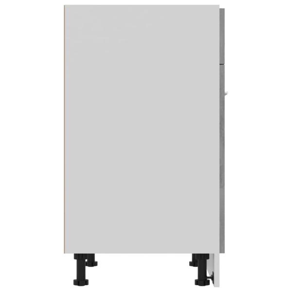 Schubunterschrank Betongrau 60x46x81,5 cm Holzwerkstoff