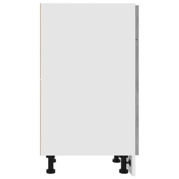 Schubunterschrank Betongrau 40x46x81,5 cm Holzwerkstoff