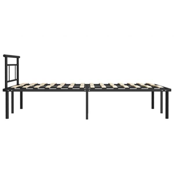 Bettgestell Schwarz Metall 120x200 cm