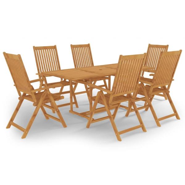 ARDEBO.de - 7-tlg. Garten-Essgruppe Massivholz Teak