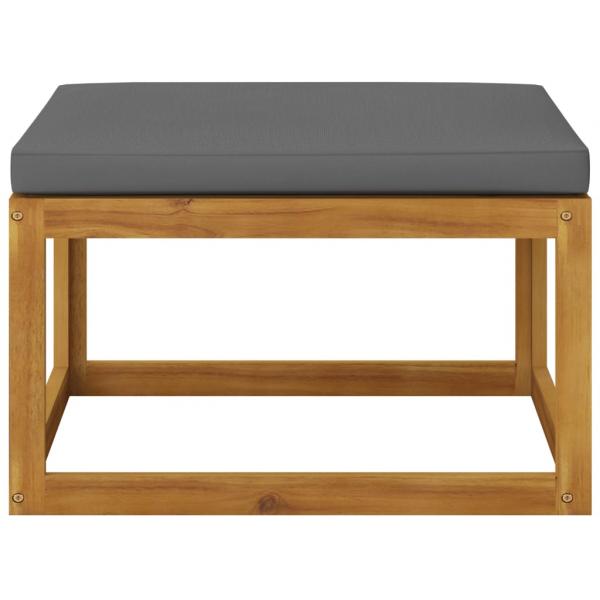 3-tlg. Garten-Lounge-Set mit Kissen Massivholz Akazie