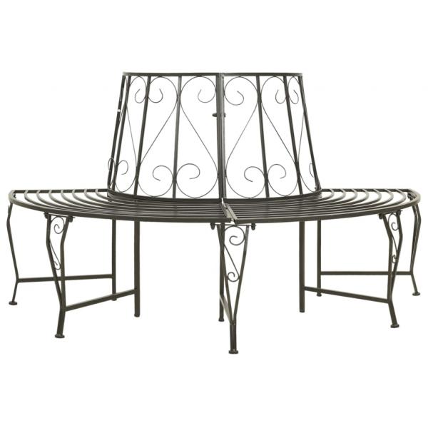 ARDEBO.de - Baumbank Halbrund 160 cm Stahl