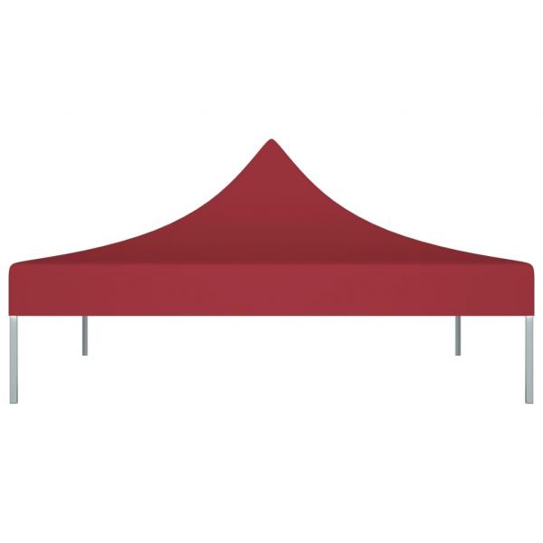 Partyzelt-Dach 3x3 m Burgunderrot 270 g/m²