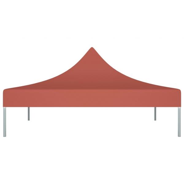 Partyzelt-Dach 3x3 m Terrakotta-Rot 270 g/m²