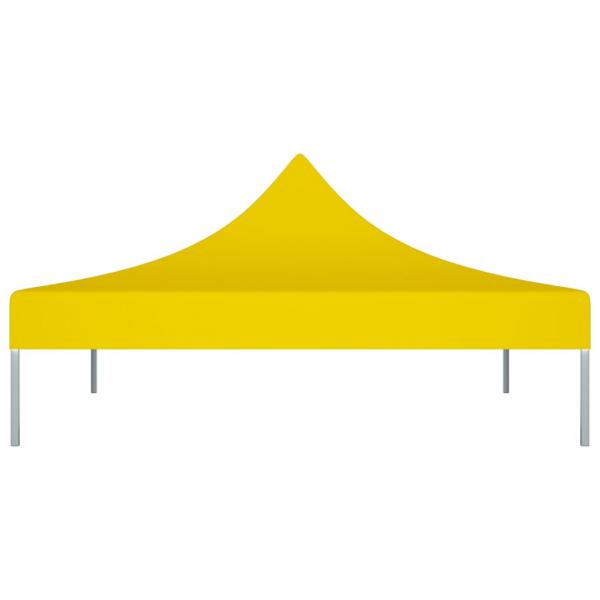 Partyzelt-Dach 3x3 m Gelb 270 g/m²