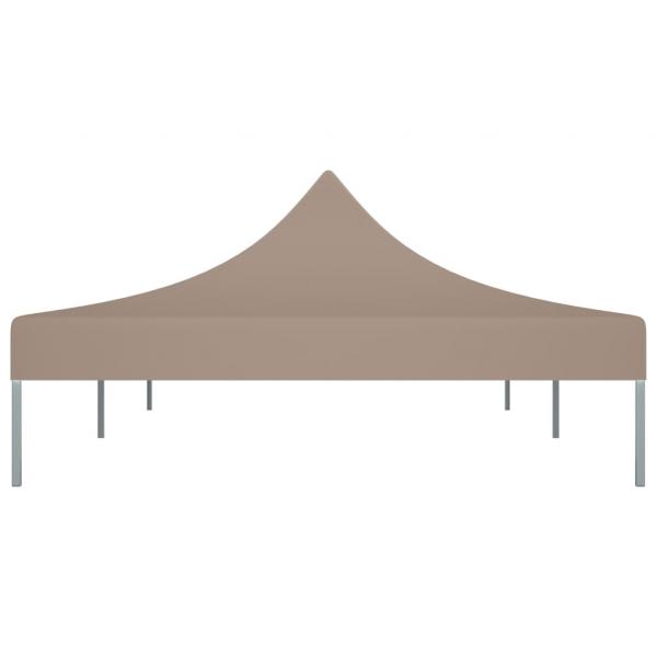 Partyzelt-Dach 6x3 m Taupe 270 g/m²