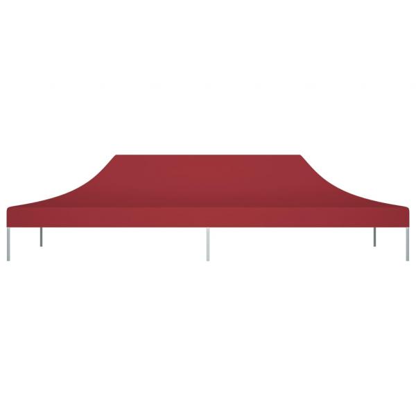 Partyzelt-Dach 6x3 m Burgunderrot 270 g/m²
