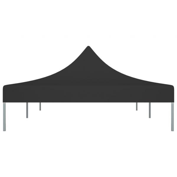 Partyzelt-Dach 6x3 m Schwarz 270 g/m²