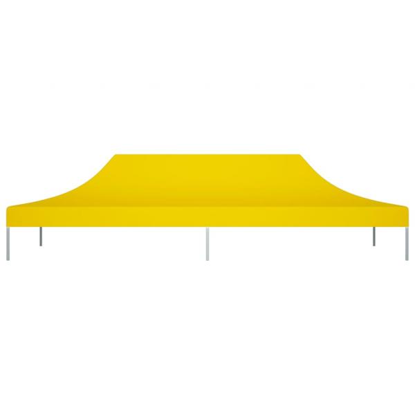 Partyzelt-Dach 6x3 m Gelb 270 g/m²