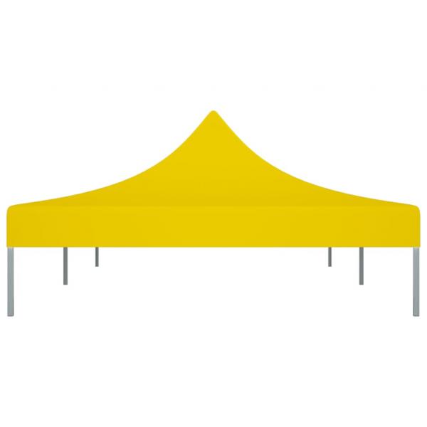 Partyzelt-Dach 6x3 m Gelb 270 g/m²