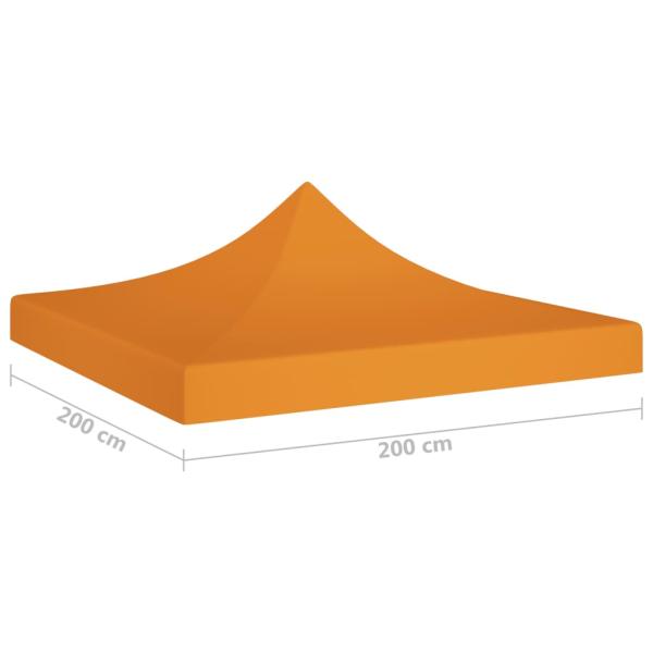 ARDEBO.de - Partyzelt-Dach 2x2 m Orange 270 g/m² 