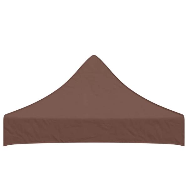 Partyzelt-Dach 2x2 m Braun 270 g/m²