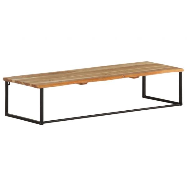 Garderobe mit Naturkante 100x35x22 cm Massivholz Akazie