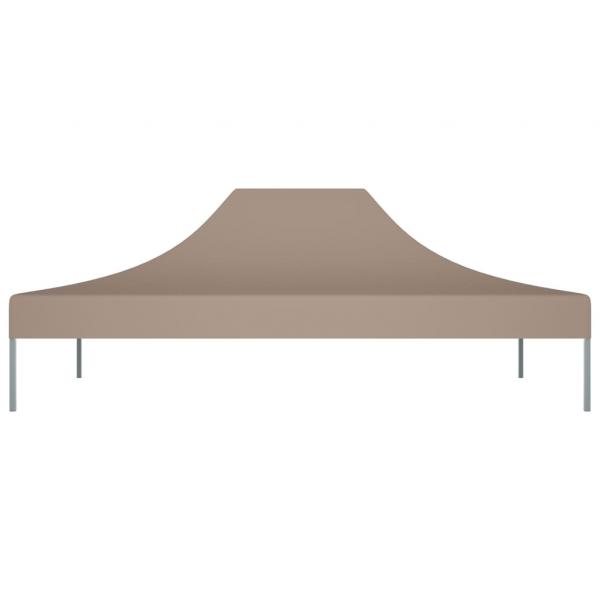 Partyzelt-Dach 4x3 m Taupe 270 g/m²