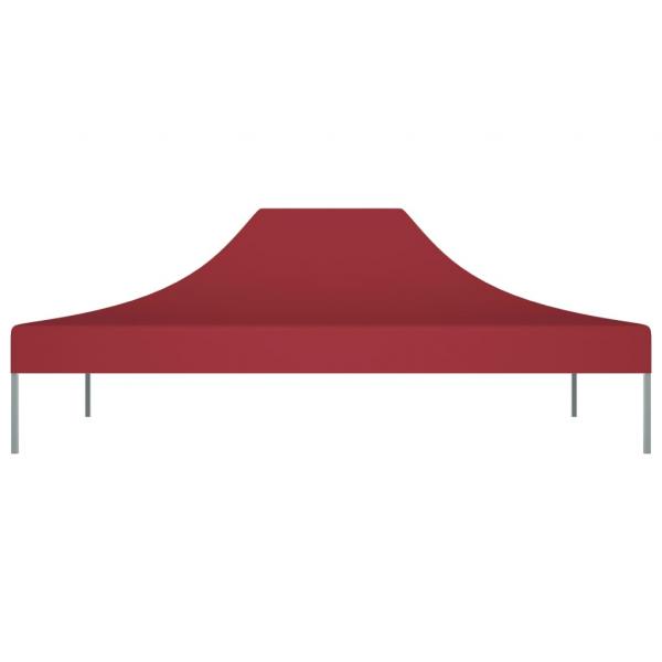 Partyzelt-Dach 4x3 m Burgunderrot 270 g/m²