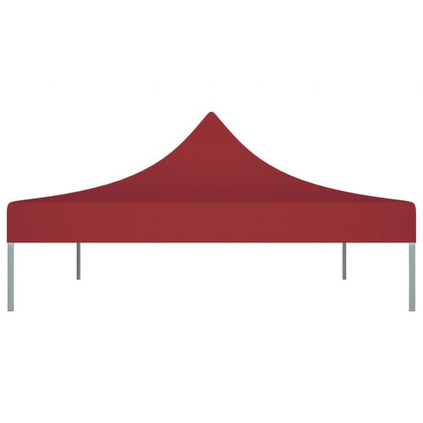 Partyzelt-Dach 4x3 m Burgunderrot 270 g/m²