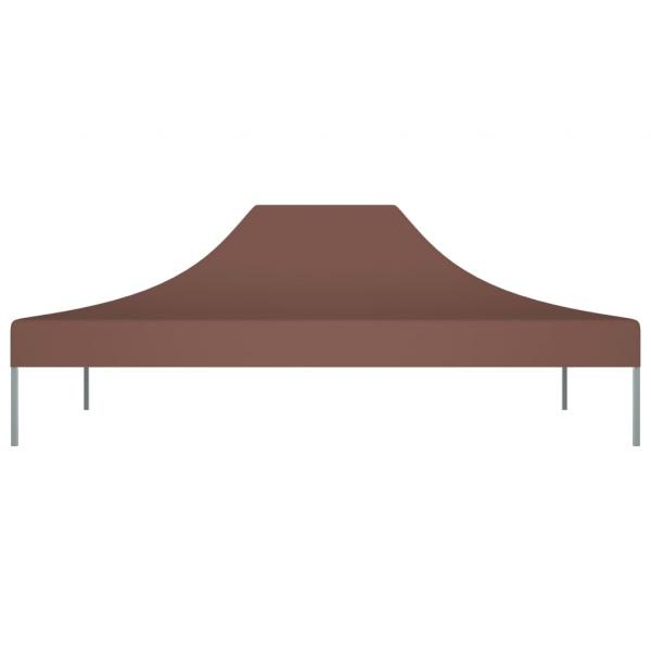 Partyzelt-Dach 4x3 m Braun 270 g/m²