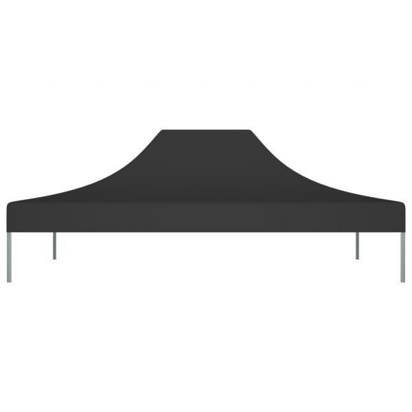 Partyzelt-Dach 4x3 m Schwarz 270 g/m²