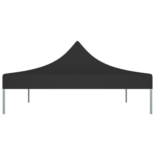 Partyzelt-Dach 4x3 m Schwarz 270 g/m²