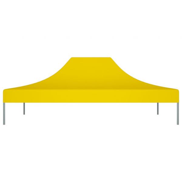 Partyzelt-Dach 4x3 m Gelb 270 g/m²