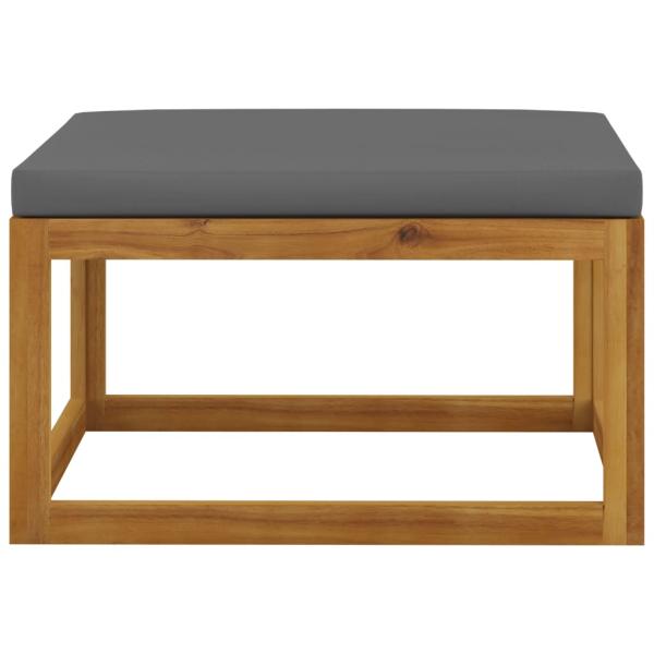 5-tlg. Garten-Lounge-Set mit Auflagen Massivholz Akazie