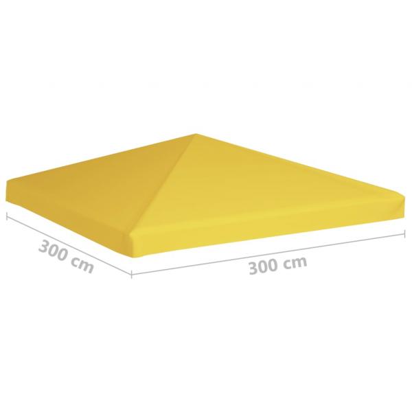 Pavillondach 270 g/m² 3x3 m Gelb 