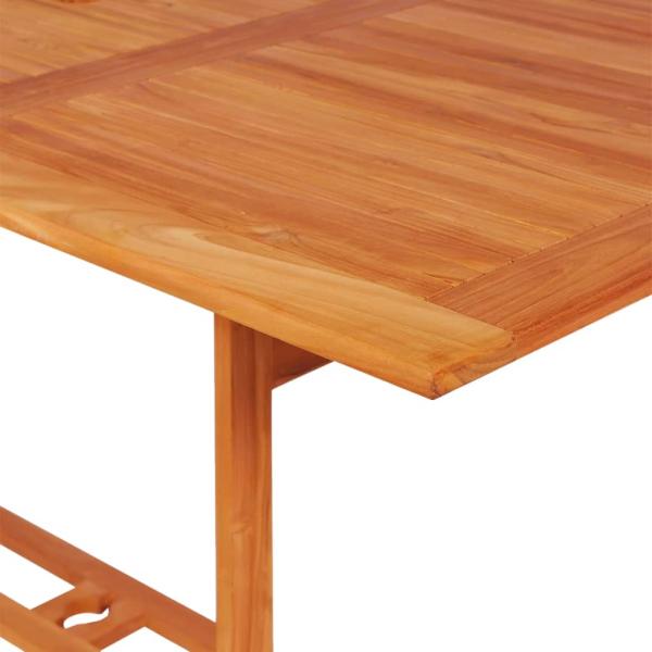 9-tlg. Garten-Essgruppe mit Kissen Massivholz Teak